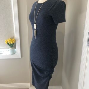 Treasure & Bond Side Ruched Body-con Dress